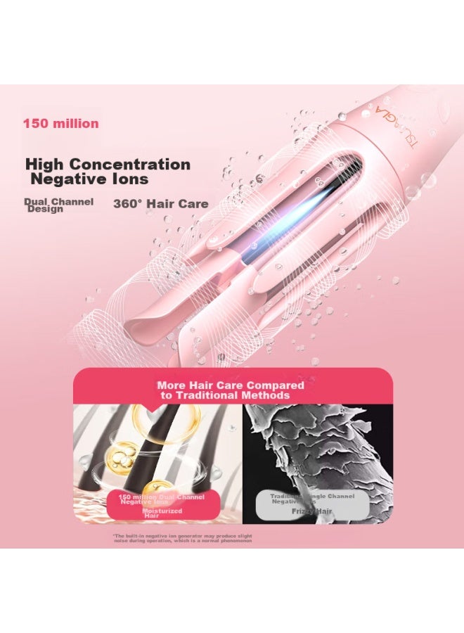 TSUYAGLA Cuiya Fourth Generation Automatic Curling Iron, 32mm Negative Ion Curling Tool, Manual/automatic Dual Mode, Diy Styling Big Waves, 310 Pink, Qixi Valentine's Day Gift - Image 4