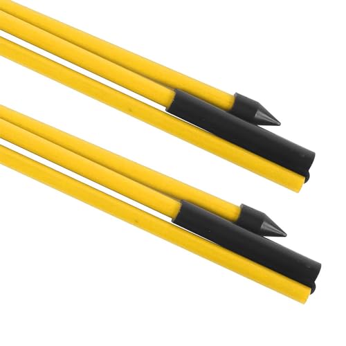 Golfoy Basics Foldable Training Alignment Sticks, 2 Pack Collapsible Practice Sticks for Aiming, Putting, Full Swing Trainer, Posture Corrector with Clear Tube Case, Golf Training Equipment (Yellow) - Image 5