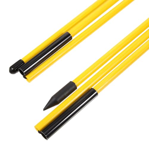 Golfoy Basics Foldable Training Alignment Sticks, 2 Pack Collapsible Practice Sticks for Aiming, Putting, Full Swing Trainer, Posture Corrector with Clear Tube Case, Golf Training Equipment (Yellow) - Image 3