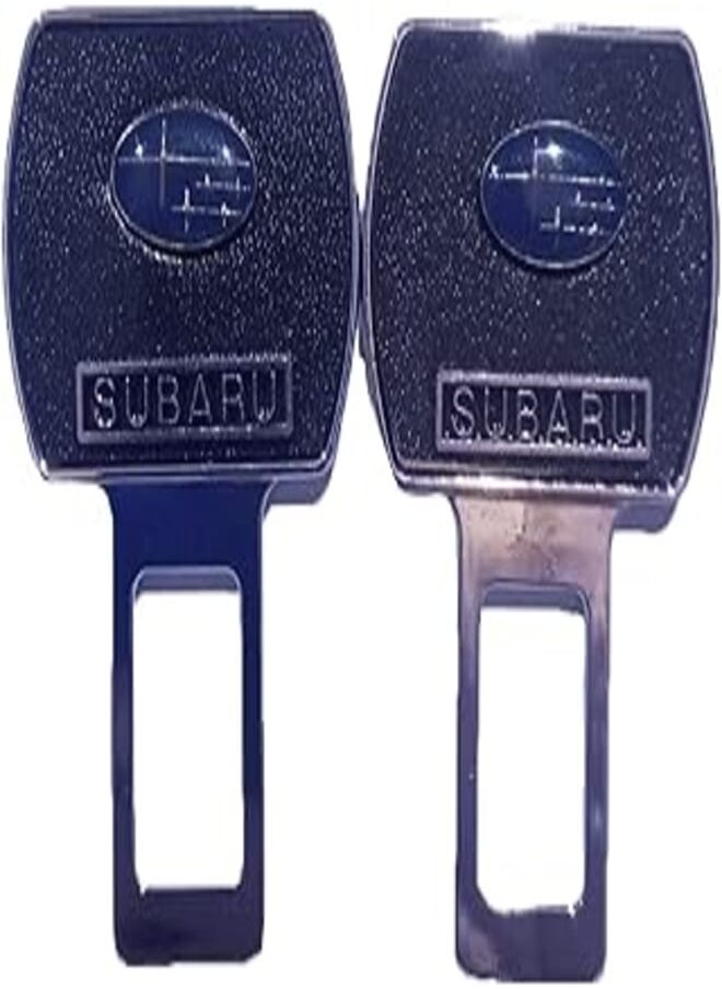 Generic Black Leather Sparrow Seatbelt Lock Rail in Nickel 