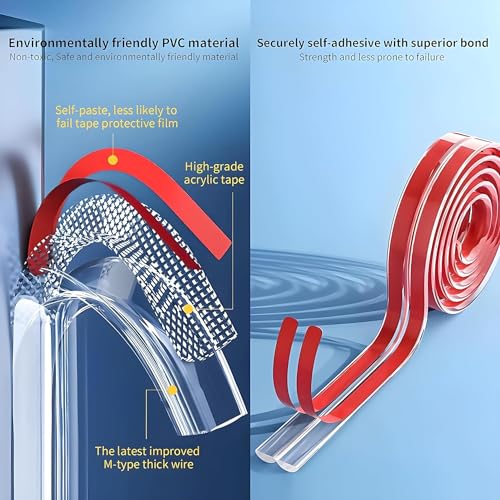 Boniry Baby Edge Protector Strip Childproof Guards, Safety Bumper for Furniture, Desk, Crib, Gate, Bed, Wall - Soft Silicone Babyproofing Cover (1 Meter, 2 Pcs) - Image 5