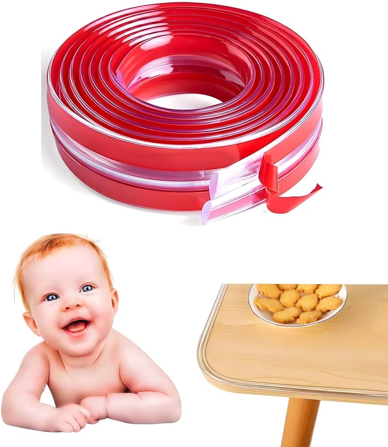 Boniry Baby Edge Protector Strip Childproof Guards, Safety Bumper for Furniture, Desk, Crib, Gate, Bed, Wall - Soft Silicone Babyproofing Cover (1 Meter, 2 Pcs) - Image 4
