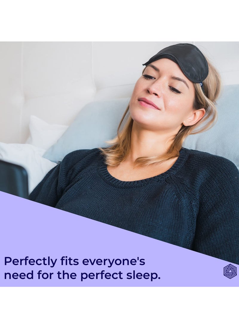 BOLDFIT Premium Silk Blind Fold Eye Mask For Smooth and Comfortable Sleep With Adjustable Strap  - Image 5
