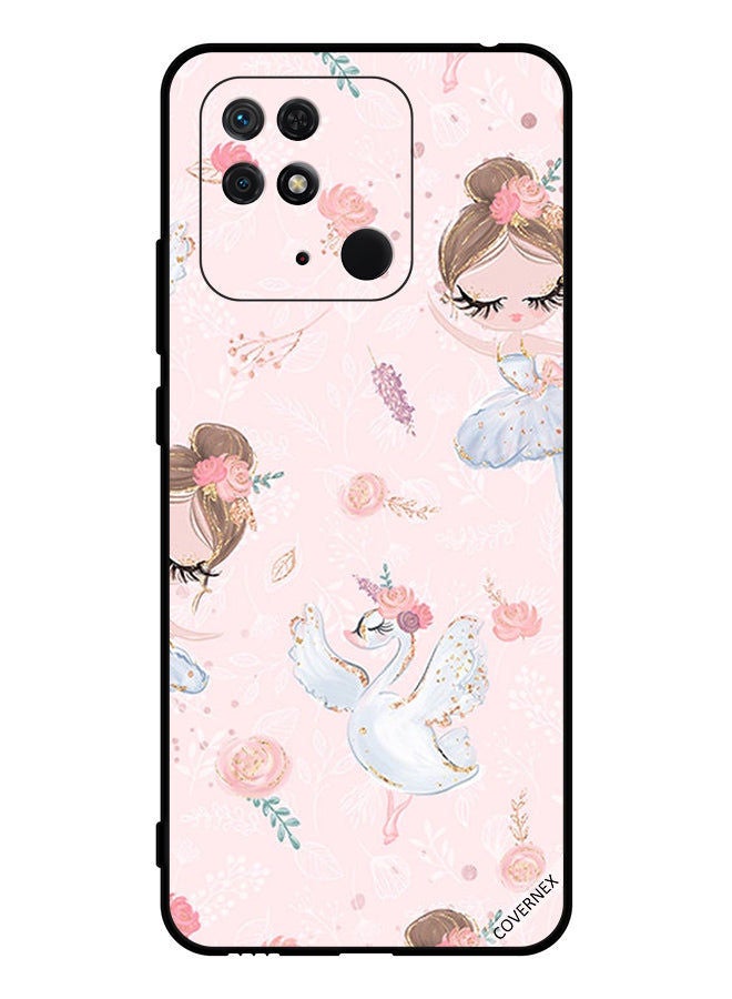 Covernex Protective Case Cover For Xiaomi Redmi 10C Dolly Girl And Flowers - Image 1