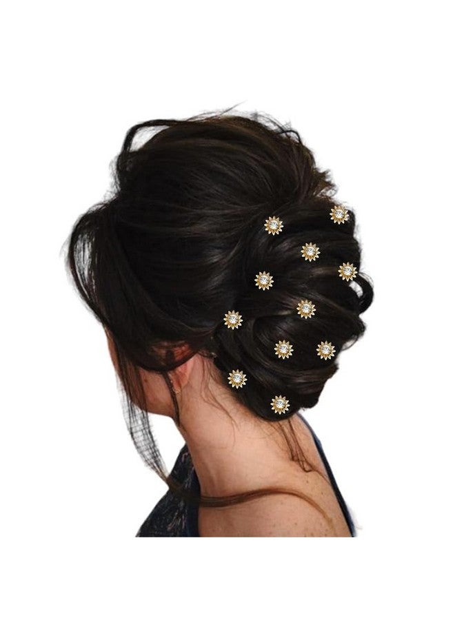 توهج الشعر دبابيس شعر من هير فلاير، حجر أنيق بدون مجهود، مثالي لتصفيف الشعر بنفسك بسهولة وتعزيز تصفيفة شعرك دون عناء، جودا بين، ذهبي_2271 - Image 2