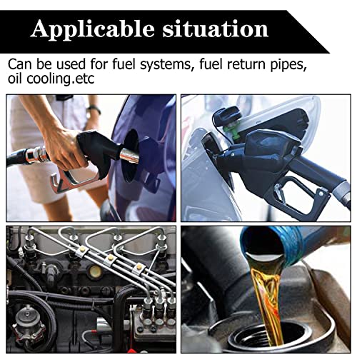 Fitvell 3/8 Inch ID Fuel Line Hose 10FT NBR Rubber Push Lock Fuel Hose 300PSI for Automotive Fuel Systems Engines - Image 5