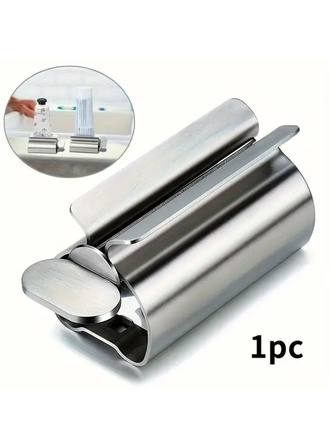 Stainless Steel Toothpaste Squeezer Hygienic 304 Easy Roll Design Silvery 1pc - Image 1