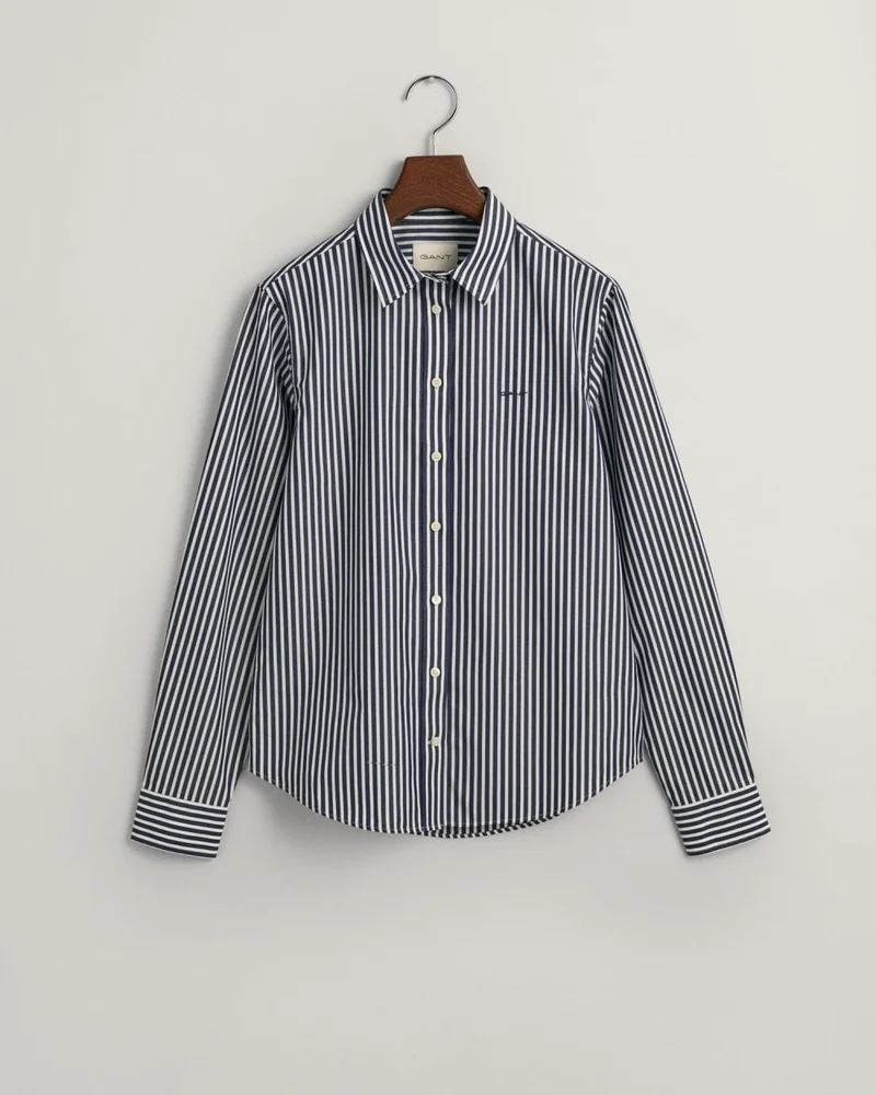 GANT Gant Regular Fit Striped Poplin Shirt