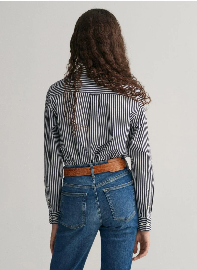 GANT Gant Regular Fit Striped Poplin Shirt