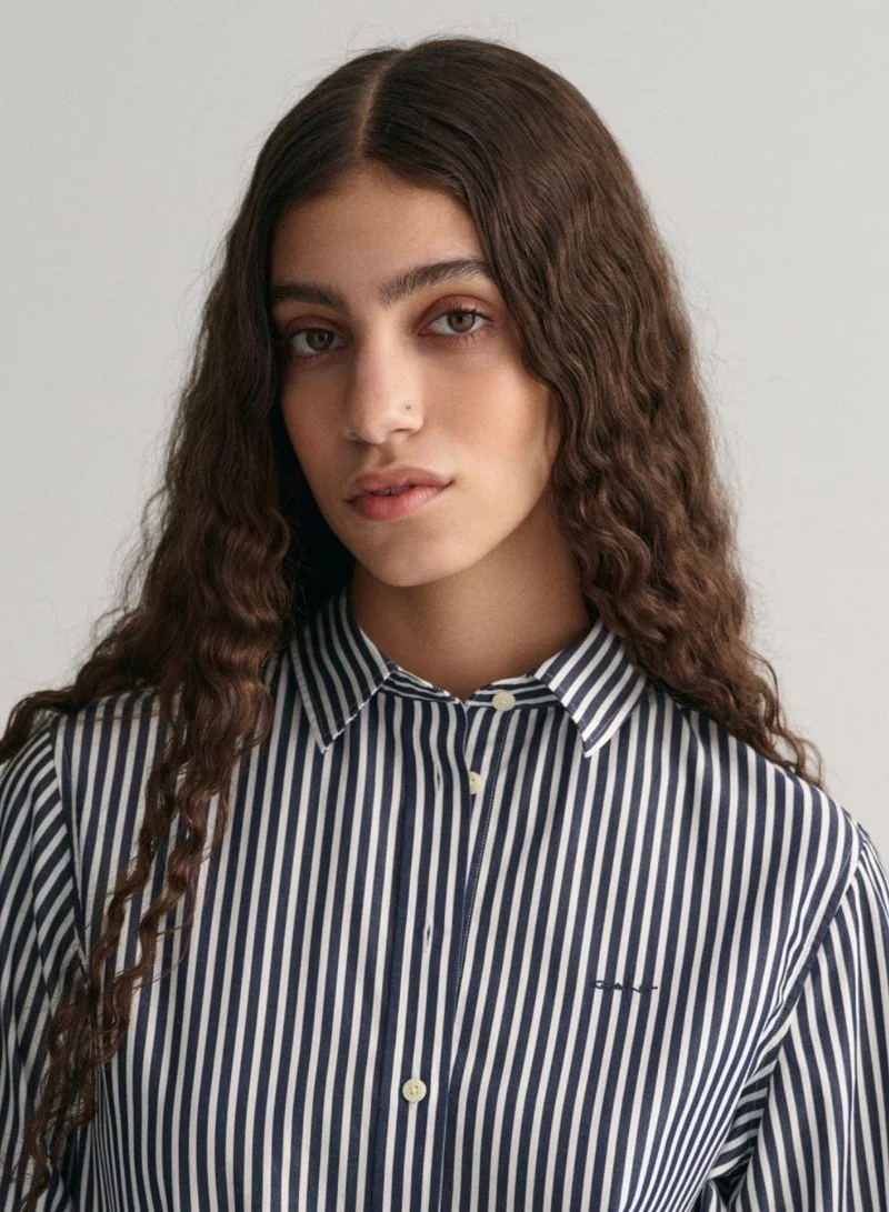 GANT Gant Regular Fit Striped Poplin Shirt