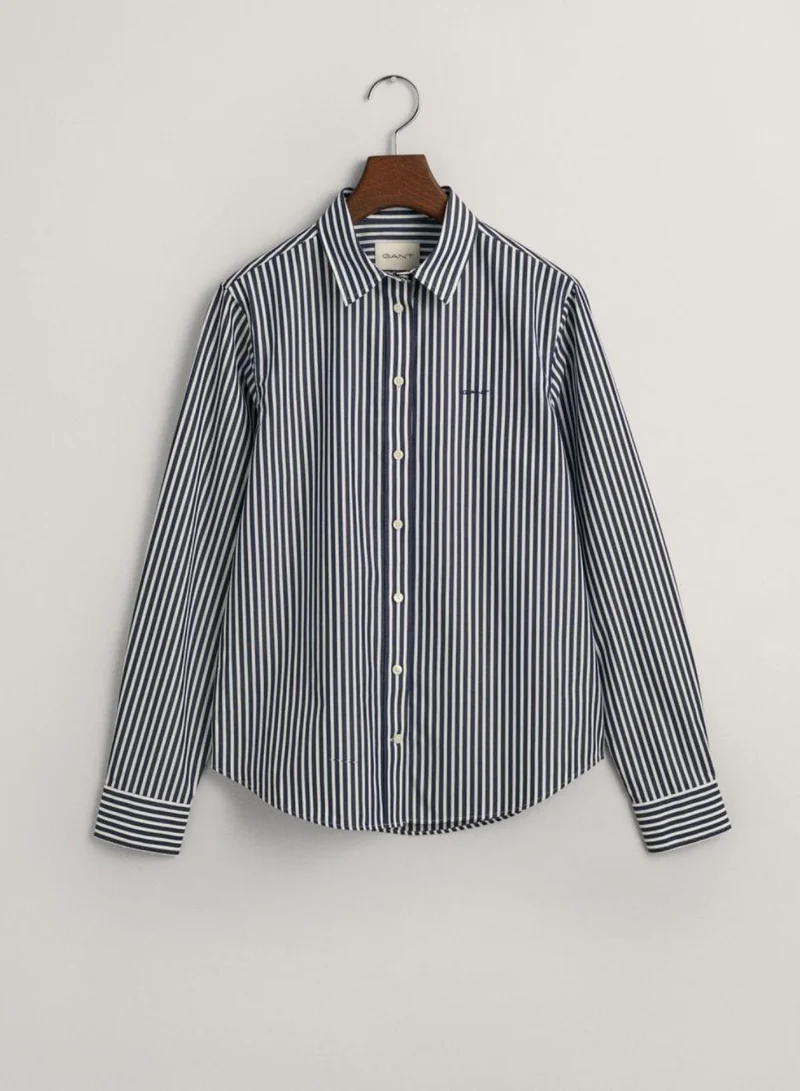 GANT Gant Regular Fit Striped Poplin Shirt