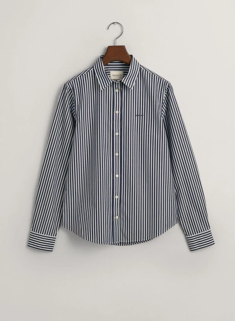 GANT  Gant Regular Fit Striped Poplin Shirt for Women | Best Price UAE