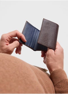 Robert Wood Safiano Texture Two Tone Tri-Fold Wallet  - Image 5