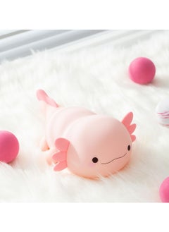 Cute Axolotl Night Light for Kids Bedroom, Animal Silicone Nursery Night Lamp Touch Control Nightlights USB Rechargeable Bedside Lamp for Baby Children Toddlers Girls Gift (Pink Axolotl) - pzsku/Z0B83255F6A1812162648Z/45/_/1740970491/8bd86e2f-e7de-44f3-b17b-6fe92ed56b0c