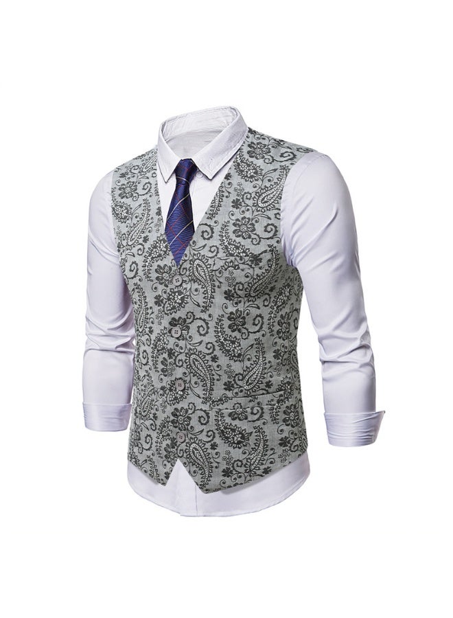 Shougu New Fashionable Casual Men's Suit Vest - Image 1