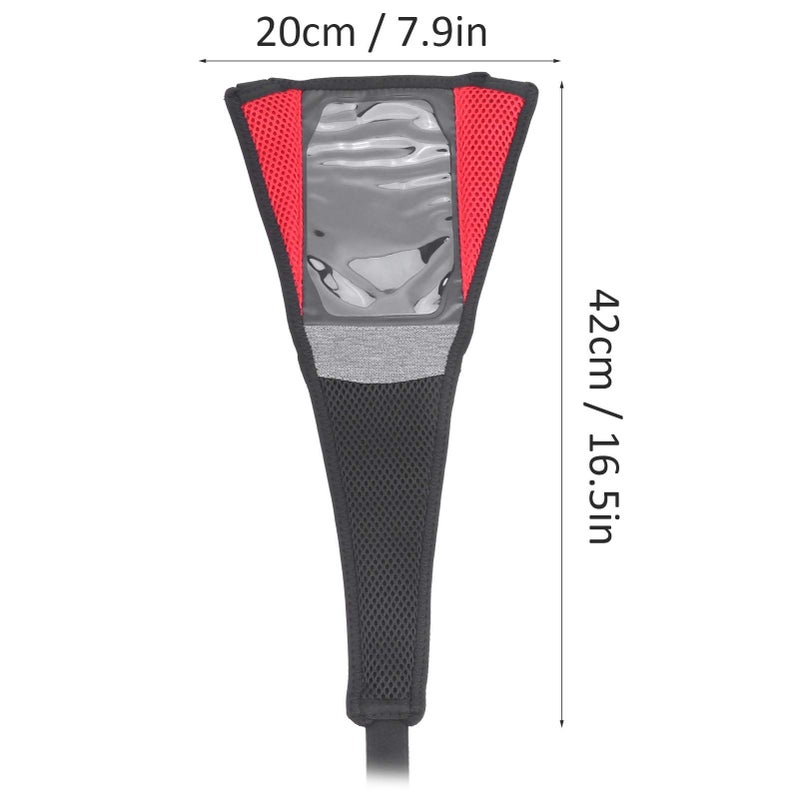 Sweat Guard Frame For Bicycle Double Layer Design 42x20cm Sweatproof Net For Phone - Image 3