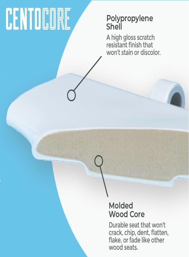 Centoco Round/Elongated Wooden Toilet Seat, Heavy Duty Molded Wood with Centocore Technology Elongated 900SC-001 1 - Image 3