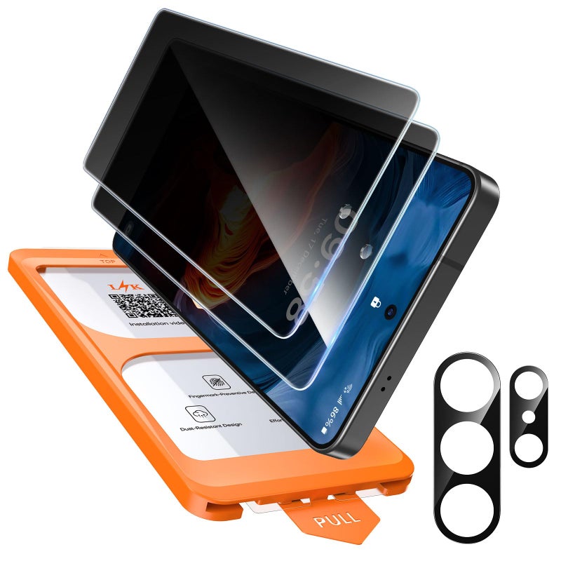 ال كي LK LϟK [عبوة من قطعتين+1] لهاتف Samsung Galaxy S26 Ultra واقي شاشة للخصوصية - Image 1