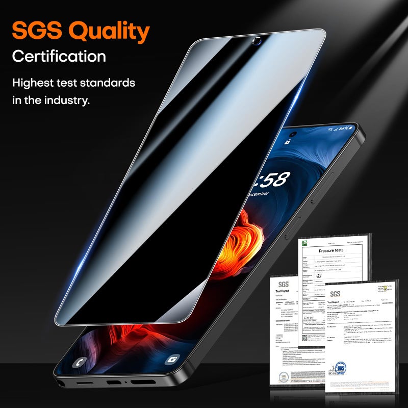 ال كي LK LϟK [عبوة من قطعتين+1] لهاتف Samsung Galaxy S26 Ultra واقي شاشة للخصوصية - Image 3