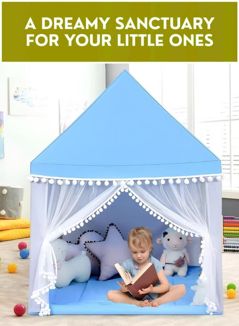 Kids Tent House Large Play Tent for Indoor & Outdoor – Princess Castle Playhouse with Curtains, Toddler Play House for Girls & Boys, Birthday Party Decoration & Kids Room Toy Gift - Image 4