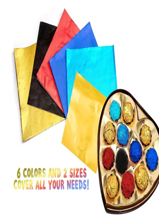 Dootafy 200pcs Candy Bar Wrappers, 7.8” Square Chocolate Bar Wrappers Gold Foil Wrapper Aluminum Individual Packaging Sheets for Mother's Day Baby Shower Birthday Party Gifts - Image 5