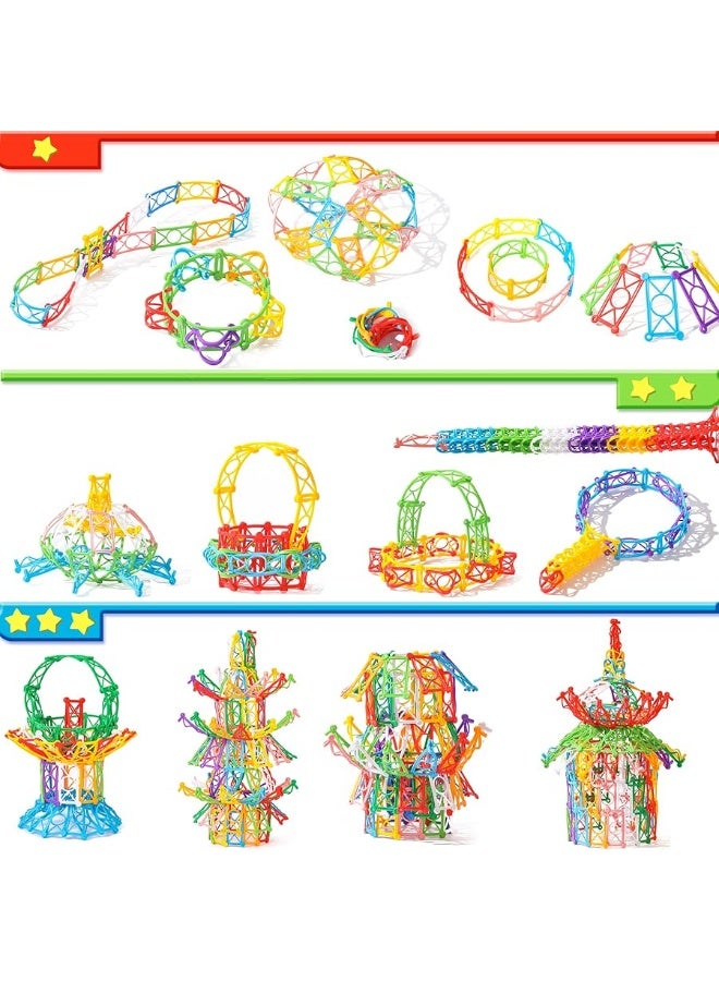 RAINBOW TOYFROG RAINBOW TOYFROG SnapNTwist Building Blocks  270 Piece Set of Flexible Interlocking Math Manipulatives  Open Ended STEM Toys for 5 to 12 Year Old Boys  Girls  Indoor Recess Games for Classroom  - Image 5