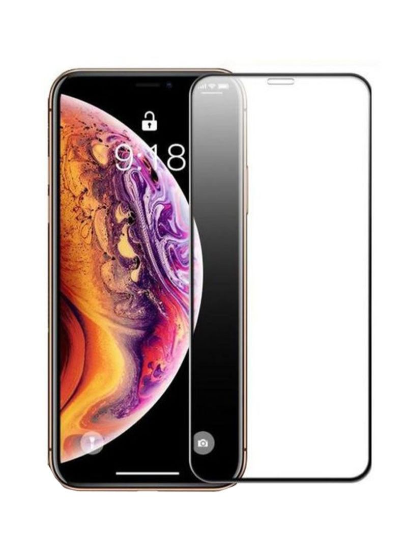 5D Curved Tempered Glass Screen Guard For Apple iPhone XS Max Black/Clear