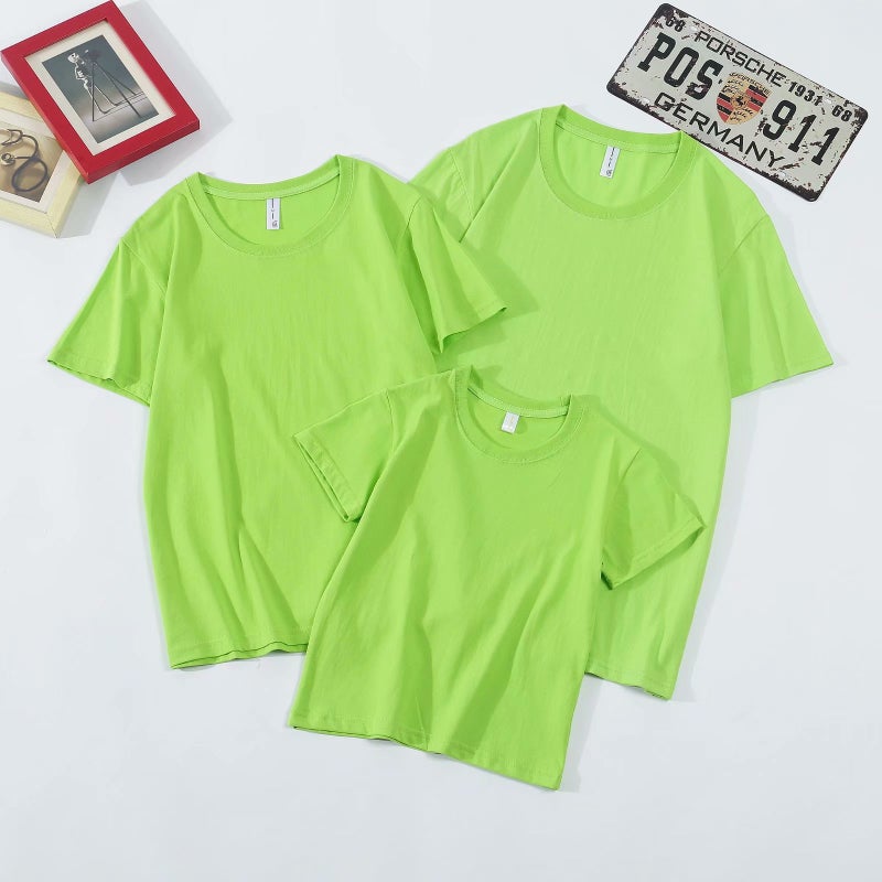 Combed Cotton Group Work Clothes Cultural Shirt Round Neck Advertising Shirt T-Shirt Printed Logo Short Sleeve Class Clothes - Image 4