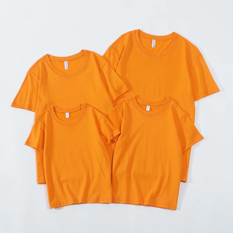 Combed Cotton Group Work Clothes Cultural Shirt Round Neck Advertising Shirt T-Shirt Printed Logo Short Sleeve Class Clothes - Image 3