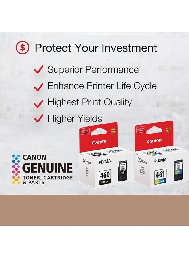 Canon PG-460 Black and CL-461 Colour Ink Cartridge Multicolour - Image 2