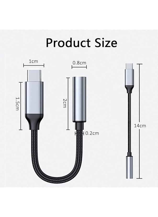 X spring Headphone Jack Adapter Usb Type C To 3.5Mm Female Headphone Jack Adapter Dac Decoder Chip Adapter Audio Dongle Cable Cord Compatible With More Type C Devices  - Image 5