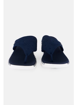 SKECHERS Women Go Walk Smart Slip On Slippers, Navy  - Image 4