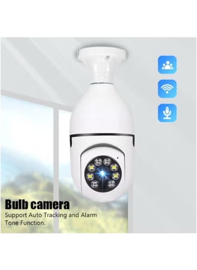 Generic - Light Bulb Security Camera Wireless Outdoor Indoor 5G WiFi Cameras for Home Security 360 degree action camera Motion Detection and Alarm Two-Way Talk Color Night Vision ﻿ - Image 1