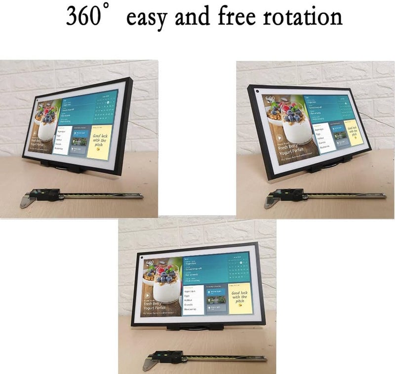 ATOPHK حامل قابل للإمالة والتدوير لجهاز Echo Show 15، حامل Echo Show 15 قابل للتدوير والإمالة، حامل Echo Show 15 باللون الأسود - Image 3