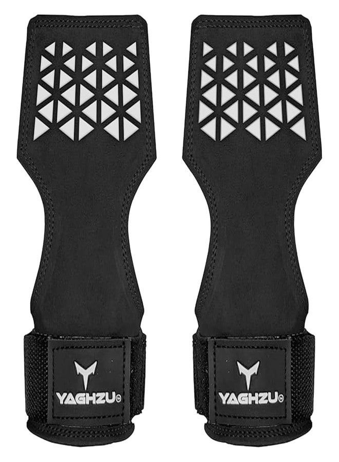 YAGHZU Weight Lifting Grips with Wrist Straps - Non Slip Lifting Straps for Weightlifting, Deadlifting, Powerlifting and Pull Ups, Padded Weight Lifting Gloves with Deadlift Straps for Women and Men - Image 1