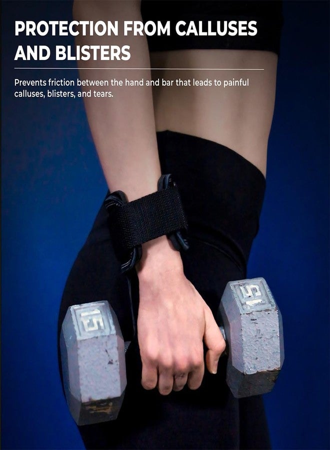 YAGHZU Weight Lifting Grips with Wrist Straps - Non Slip Lifting Straps for Weightlifting, Deadlifting, Powerlifting and Pull Ups, Padded Weight Lifting Gloves with Deadlift Straps for Women and Men - Image 4