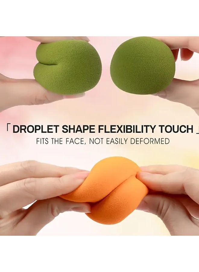 Blue Water Drop Makeup Sponge For Flawless Foundation And Concealer Application Soft Gentle Blender Perfect Results - Image 2