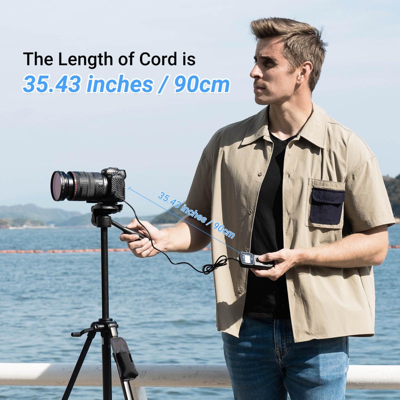 JJC Intervalometer Timer Remote Shutter Release Time Lapse for Nikon D750 D780 Z7 Z7II Z6 Z6II Z6III Z5 P1100 D7200 D7500 D7100 D7000 D5600 D5500 D5300 D5200 D5100 D3300 D3200 D610 D600 & More Camera - Image 5