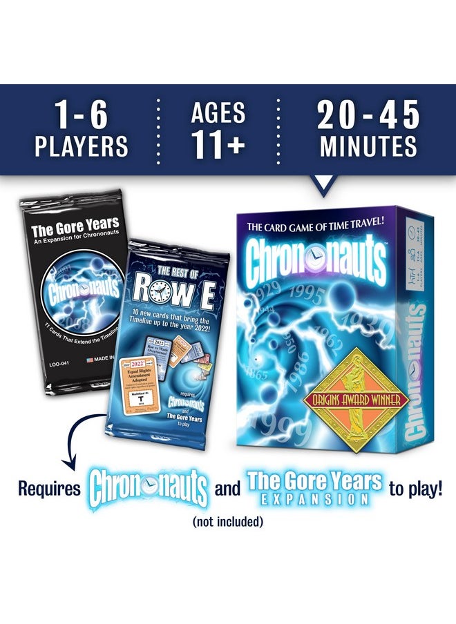 Chrononauts: The Rest Of Row E Expansion - Brings The Timeline Up To 2022! - pzsku/Z0B83F21EDA6A6FA06EB3Z/45/_/1732788204/44f515ee-a200-4d11-b24a-2b0b1680bf6b