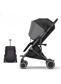 G Baby Stroller, Lightweight Stroller Travel Cabin - Ultra Compact Umbrella Stroller for Airplane, One-Hand Folding Baby Stroller, Stroller/Adjustable Multi-Position seat Backrest model black