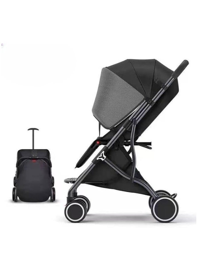 Generic - G Baby Stroller, Lightweight Stroller Travel Cabin - Ultra Compact Umbrella Stroller for Airplane, One-Hand Folding Baby Stroller, Stroller/Adjustable Multi-Position seat Backrest model black - Image 1