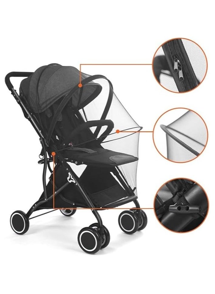 Generic - G Baby Stroller, Lightweight Stroller Travel Cabin - Ultra Compact Umbrella Stroller for Airplane, One-Hand Folding Baby Stroller, Stroller/Adjustable Multi-Position seat Backrest model black - Image 1