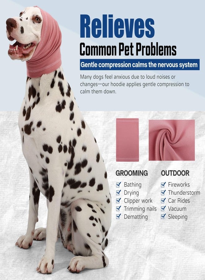 AOOLMOL Dog Calming Hoodie Quiet Head Cover Sleeves Anxiety Relief/Noise Protection - Grooming - Thunder - Fireworks - Image 3