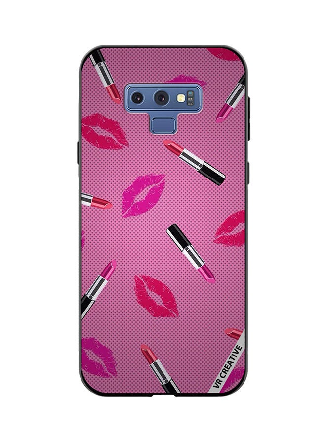 VR CREATIVE Protective Case Cover For Samsung Galaxy Note 9 Lipstick Tags Design Multicolour - Image 1