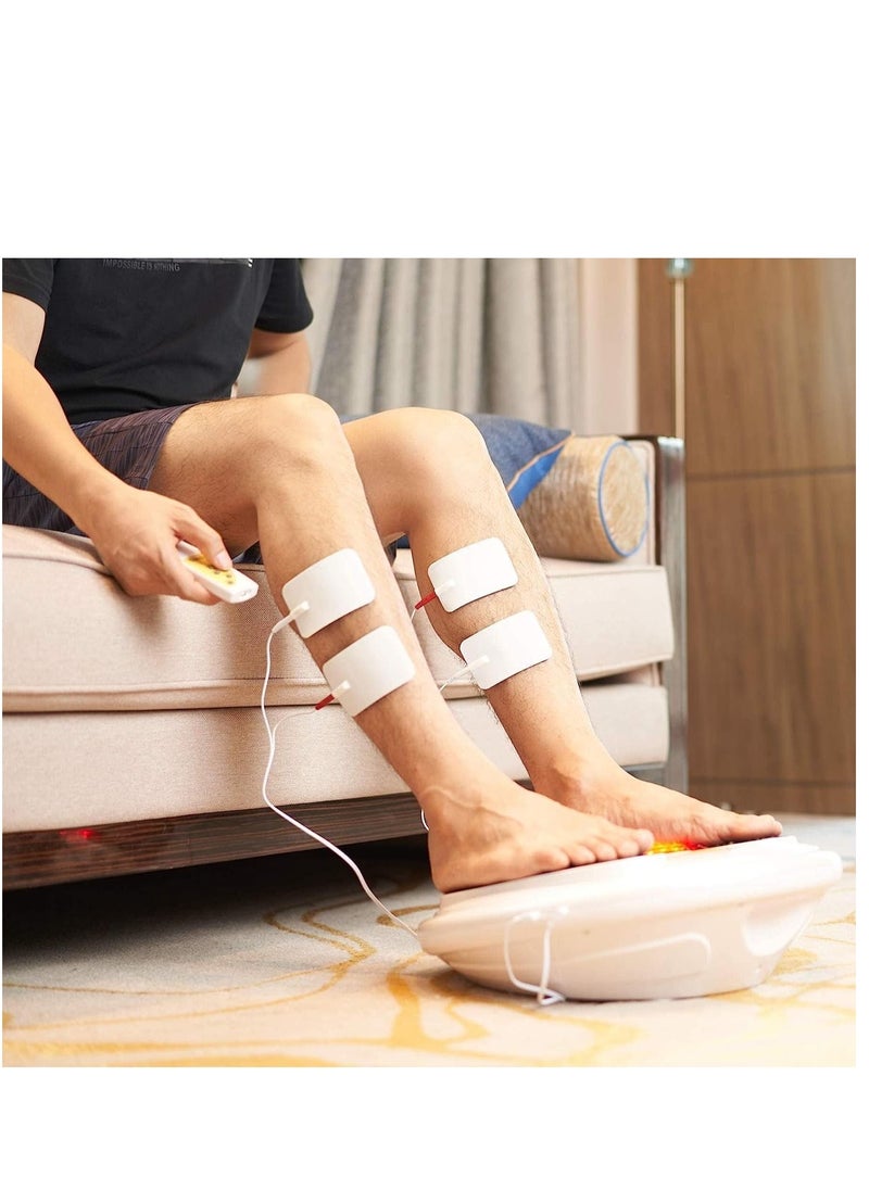 Ems Foot Massager, Circulation System Nerve Muscle Stimulator Improves and Neuropathy, Relieves Feet Legs Pains, Relaxes Massages Body with TENS Unit EMS