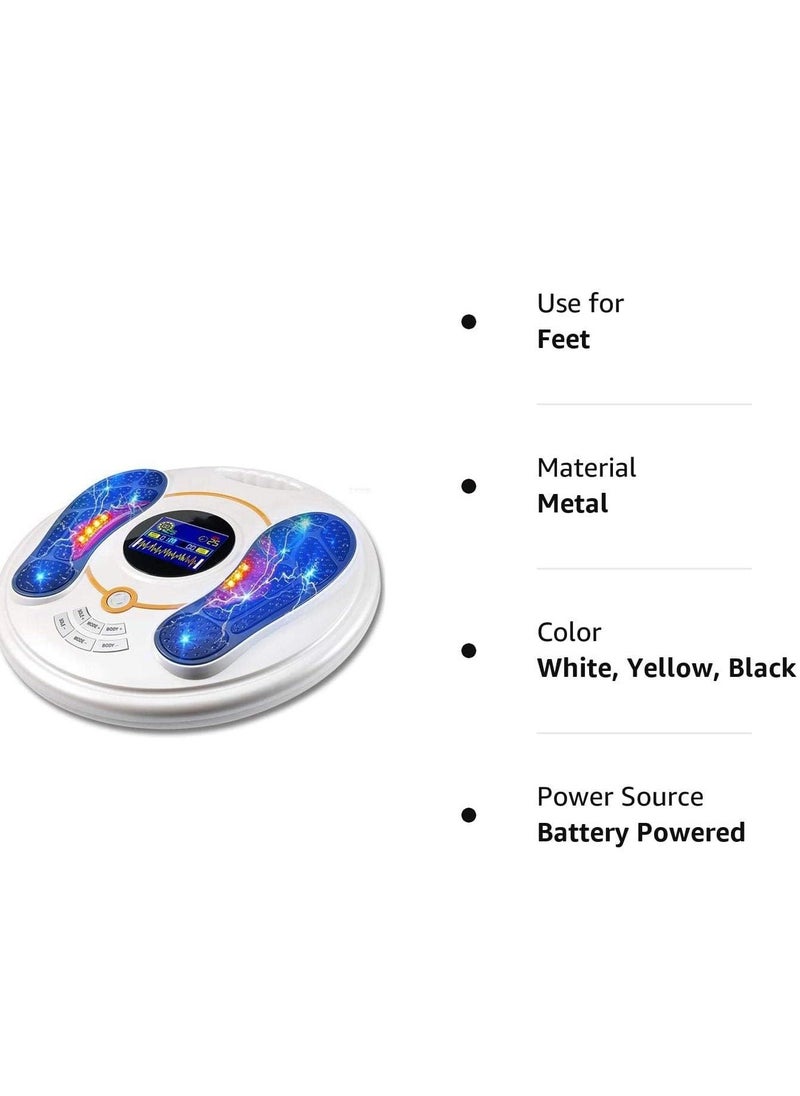 Ems Foot Massager, Circulation System Nerve Muscle Stimulator Improves and Neuropathy, Relieves Feet Legs Pains, Relaxes Massages Body with TENS Unit EMS