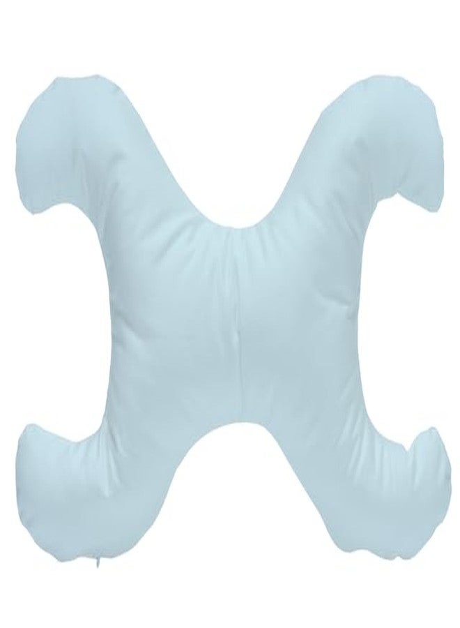 Save My Face!" La Petite Pillow (Sky Blue, 500 Thread Count 100% Cotton) - Image 1