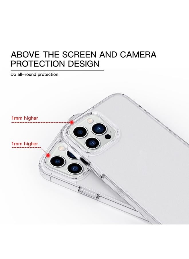 اس-توب جراب لهاتف iPhone 14 Pro، جراب هاتف شفاف كريستالي غير لامع - Image 4