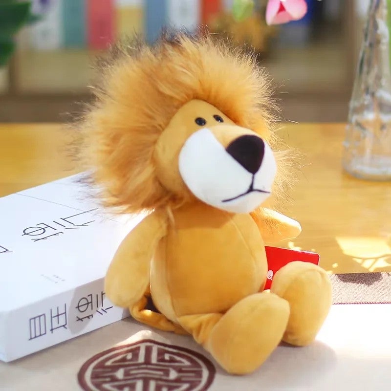 Y&D Super Soft Plush Forest Animals Toys – Stuffed Animal Toys Lion, Elephant, Giraffe, Monkey & Tiger – PP Cotton Filled Jungle Wildlife Figures for Kids - Image 1