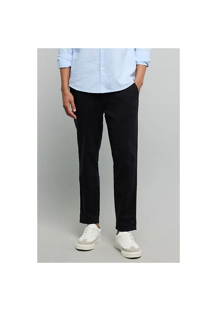 R&b Solid Pants with Drawstring Waist